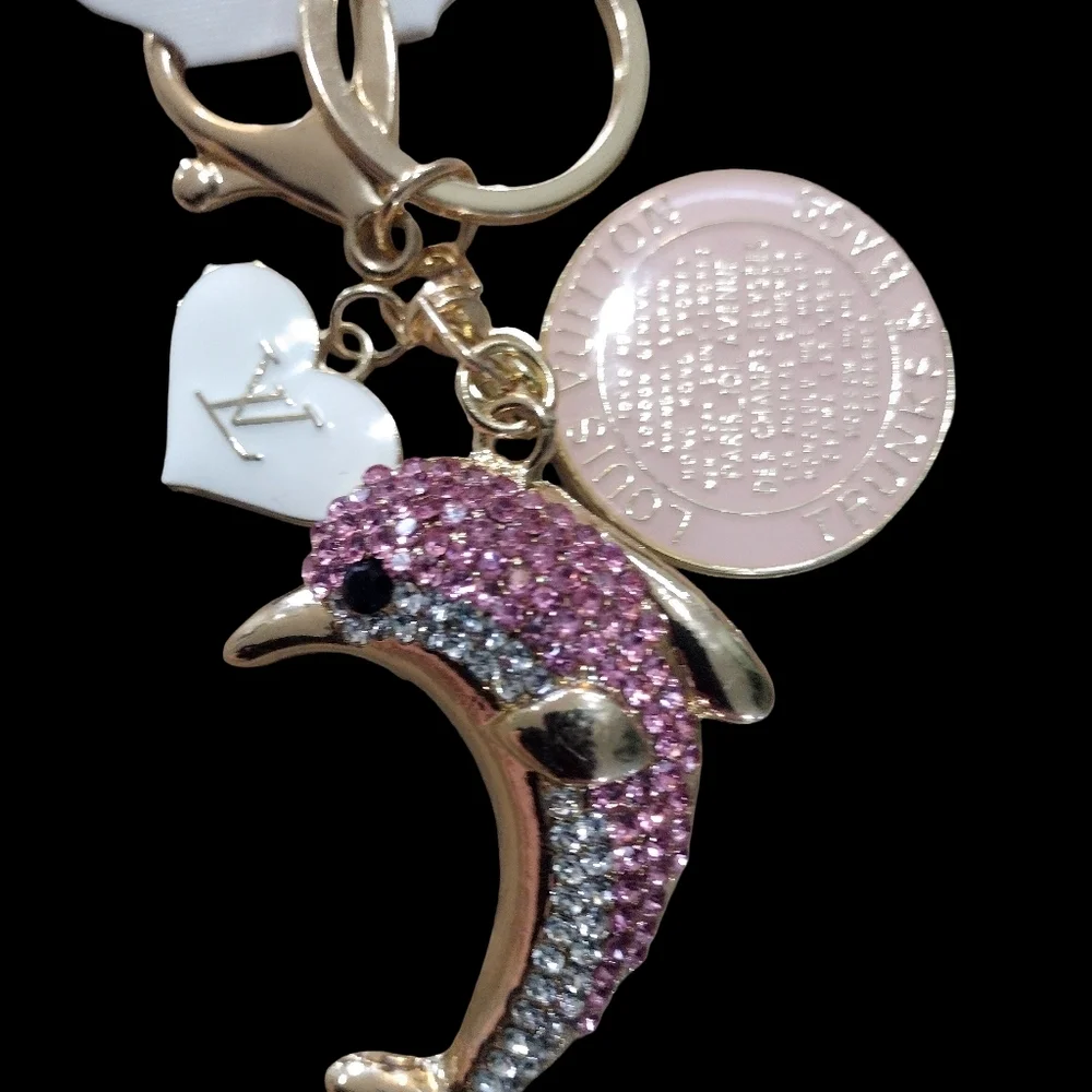 Louis Vuitton Trunks & Bags Charm, 35mm & Louis Vuitton Heart Shaped Zipper Pull